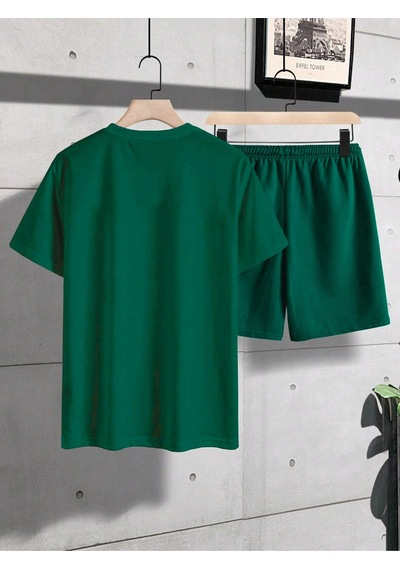Newyork Çizgi T-shirt Şort - Yeşil Alt Üst Kombin Şort Tişört Takım Baskılı Oversize Bisiklet Yaka Yeşil Newyork Çizgi T-shirt Şort - Yeşil Alt Üst Kombin Şort Tişört Takım Baskılı Oversize Bisiklet Yaka Yeşil
