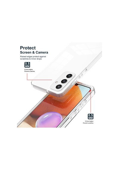 Samsung Galaxy Uyumlu S24+ Kılıf Renkli Çerçeve Şeffaf Telefon Kılıfı