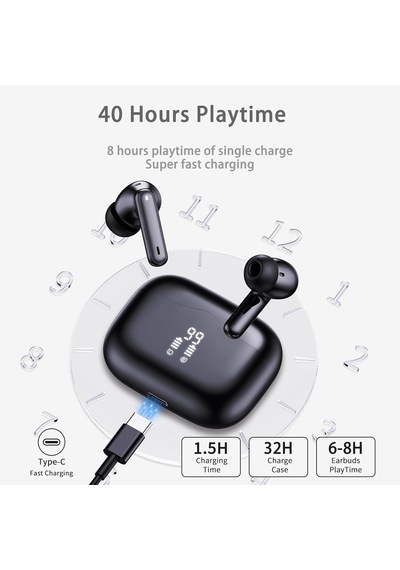 Kablosuz Kulaklıklar, 2025 Bluetooth 5.4 Kulaklık, 4 Enc Gürültü Önleyici Mikrofonlu Kulaklık, Yeni Kablosuz Kula Genel
