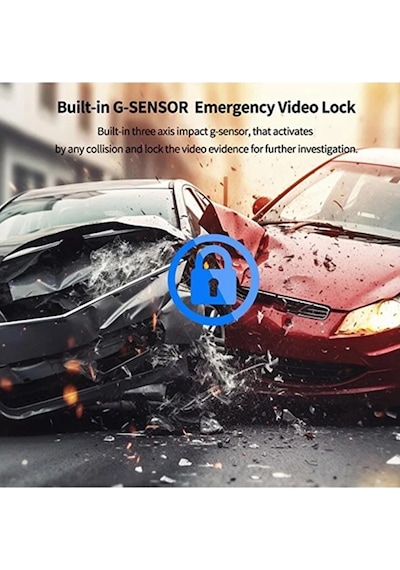4k Wifi Çift Kameralı Araç Kamerası Gece Görüşlü G-sensörlü Dash Cam 170 Derece 23443803