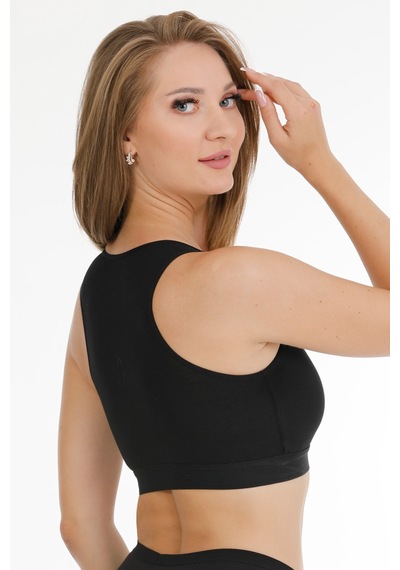 Parlingerie Sporcu Emzirme Büstiyeri Siyah
