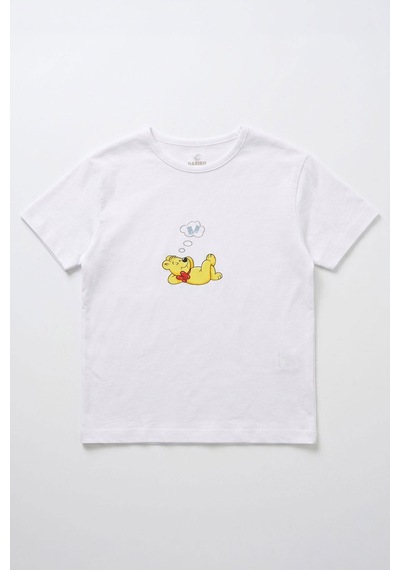 Harıbo Haribo Lisanslı Ayıcık Baskılı Şortlu Pijama Takımı Mavi