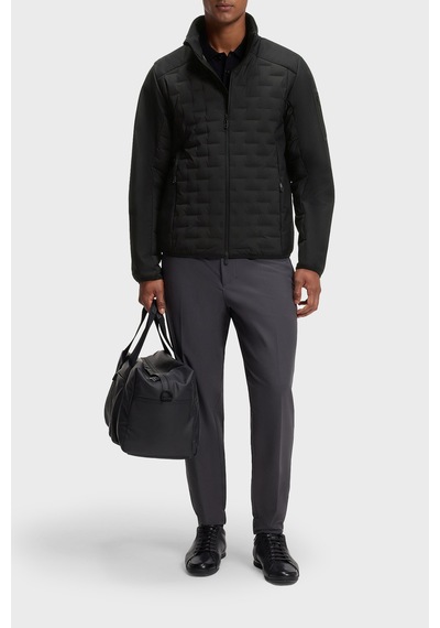 Boss Regular Fit Dik Yaka Fermuarlı Mont Erkek Mont 50561388 001 Siyah
