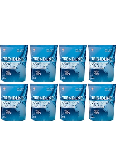 Trendline Tozsuz Silika Kristal Kedi Kumu 8 x 3600 ML