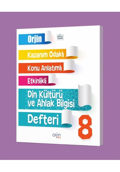 Orjin 8.Sınıf Din Kültürü Ve Ahlak Bilgisi Defteri