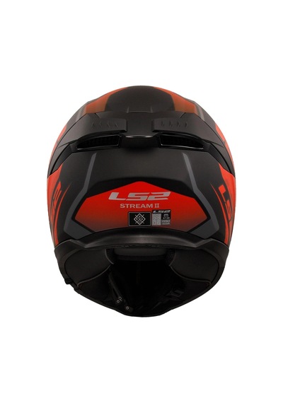Ls2 Stream 2 Fury Mat Black Red Kask Renkli