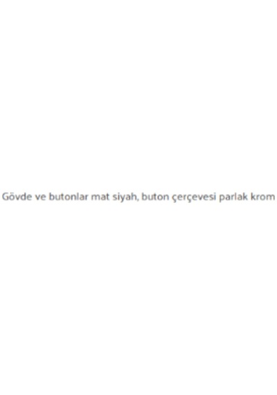 740-0411 Sirius Kumanda Paneli Siyah-Krom Siyah