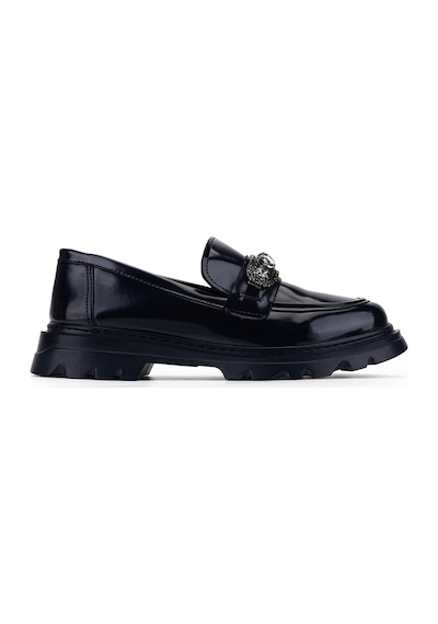 Tamer Tanca Kadın Vegan Lacivert Loafer Ayakkabı 817 2399 Bn Ayk Sk23/24 Lacı Acma Lacivert
