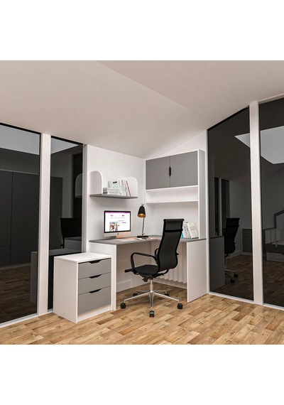 Grey Çalışma Masası Mdf Antrasit Grey Çalışma Masası Mdf Antrasit