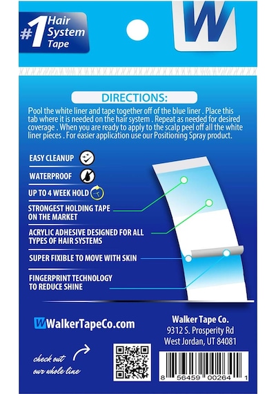 Walker Tape Ultra Hold Mini's Protez Saç Bandı 34″ x 3″ (1,90 x 7