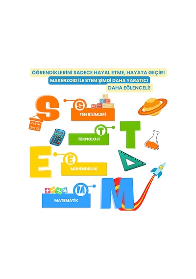 Makerzoid Smart Robot Premium 400 Parça 200+ Model Robot Kodlama Seti 6+ Yaş