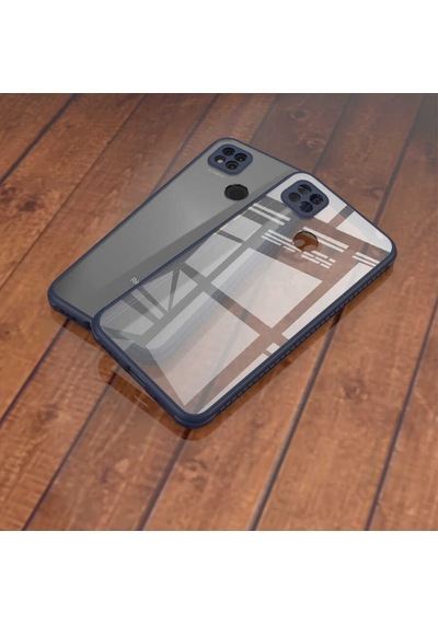 Xiaomi Redmi 9C Kilif Kenar Renkli Sararmaz Seffaf Kapak 389476905
