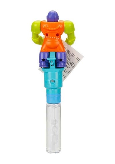 Robot Figürlü Su Oyunu - Baloncuk Oyunu - 625p - Mor Kasklı