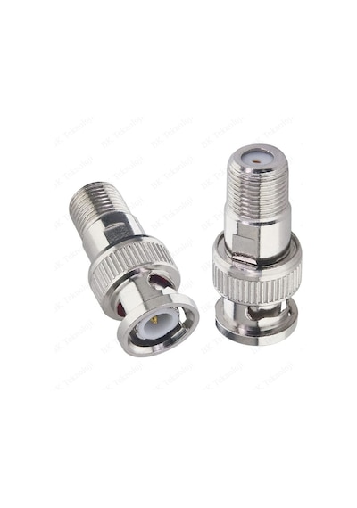 BNC Erkek - F Dişi RF Koaksiyel RG6 RG59 CCTV Konnektör
