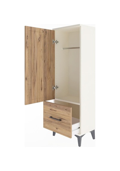 Arges Dolap Tek Raflı Tek Çekmeceli Tek Askılı 44x30x134 Aytaşı-çam Aytası Arges Dolap Tek Raflı Tek Çekmeceli Tek Askılı 44x30x134 Aytaşı-çam Aytası