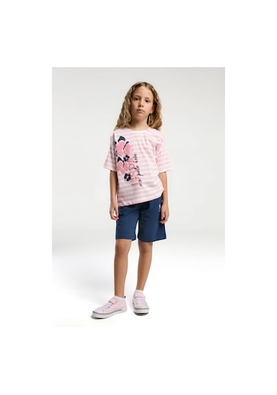 U.S. Polo Assn. U.s. Polo Assn Kız Çocuk Pembe Bermuda Takım Us2074-c-v2 Pembe