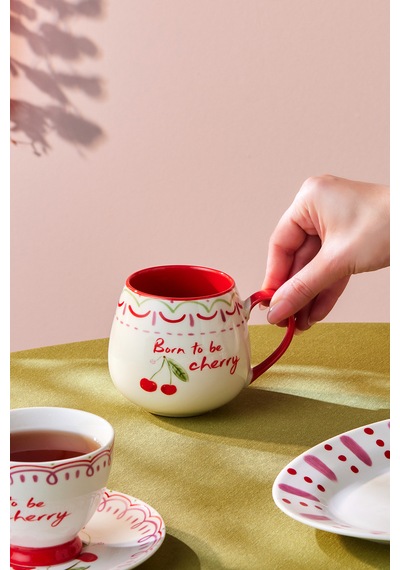 Karaca Cherry Time Kupa 355 Ml Kırmızı