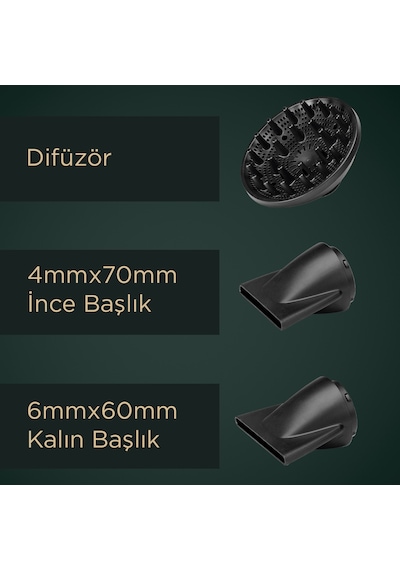 BaByliss Air Power Pro Dijital 1700w Motor İyon Etkili Yüksek Hızlı 4 Isı Ayarlı Saç Kurutma Makinesi D6555de