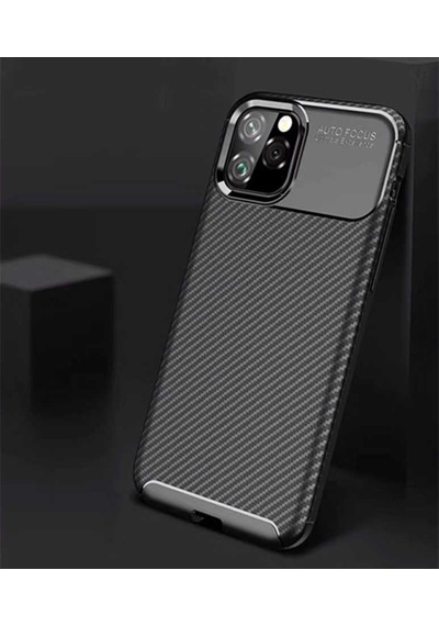 Apple Uyumlu iPhone 11 Pro Max Kılıf Zore Negro Silikon Kapak Siyah