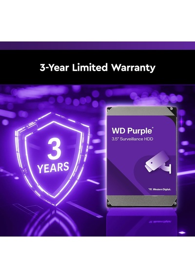 2tb Wd Mor Gözetim Dahili Sabit Disk Hdd - Sata 6 Gb/s, 64 Mb Önbellek, 3.5" - Wd23purz