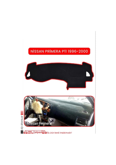 Nissan Primera P11 1996-2000torpido Koruma Halısı Kırmızı Kenar