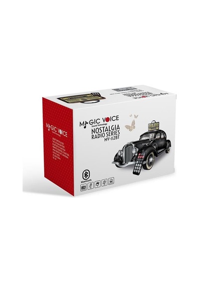 Magicvoice Mv-112bt Usb - Sd - Fm - Bluetooth Destekli Nostaljik Radyo Beyaz - Çok Renkli