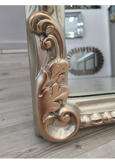 Ayna Denizi Princess Shiny Gold Model Platin Altın Renk Dekoratif Ayaklı Boy Aynası