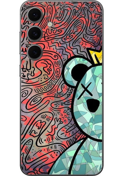 Samsung Galaxy S24 Fe Uyumlu Şeffaf Kılıf Graffiti 12 Tasarımlı