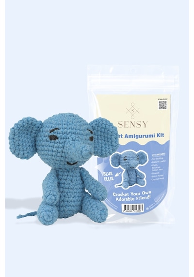 Sensy Amigurumi Kit Başlangıç Seviye Amigurumi Kiti Blue Ellie