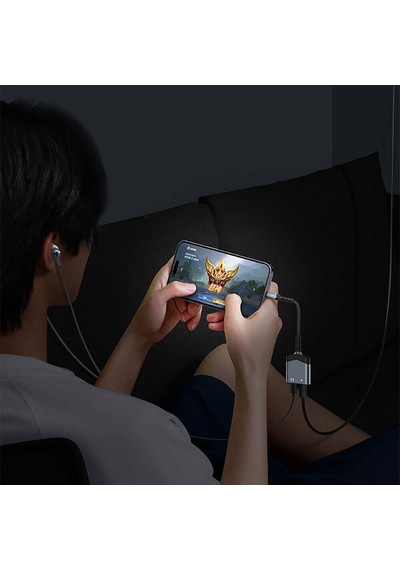 Recci Rds-a18 Lightning 2in1 Şarj Ve Audio Ses Adaptörü