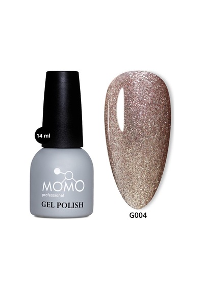 Momo Professional Glitter Kalıcı Oje G004 Rose Gold 14 Ml