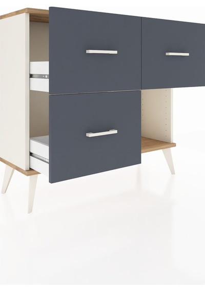 Arges Şifonyer 3 Çekmeceli 88x30x80 Aytaşı-çam/antrasit Çam/antrasit Arges Şifonyer 3 Çekmeceli 88x30x80 Aytaşı-çam/antrasit Çam/antrasit