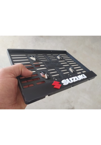 Kabartma Yazılı Suzuki Takmatik Motorsiklet Mat Pleksi Plakalık