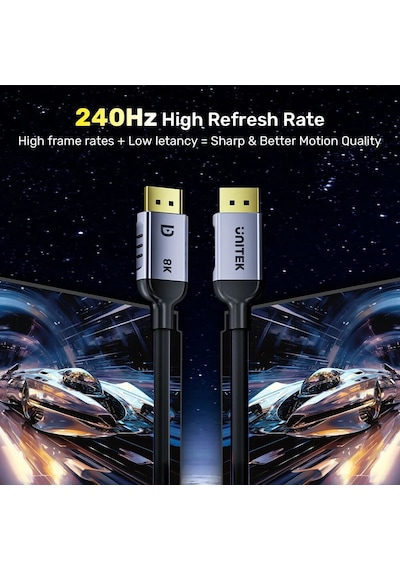 Unıtek 8k 1.4 Dısplayport Kablo 1m C1628gy01-1m