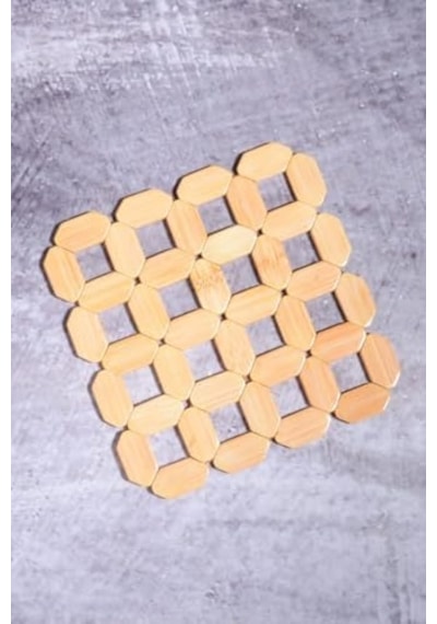 Bambu 18 Cm Kare Nihale Çaydanlık Altlığı Tencere Altlığı 12v