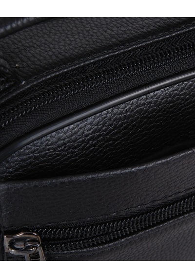 U.S. Polo Assn. Plevr84 Metal Logolu Çapraz Askılı Erkek Çanta Siyah