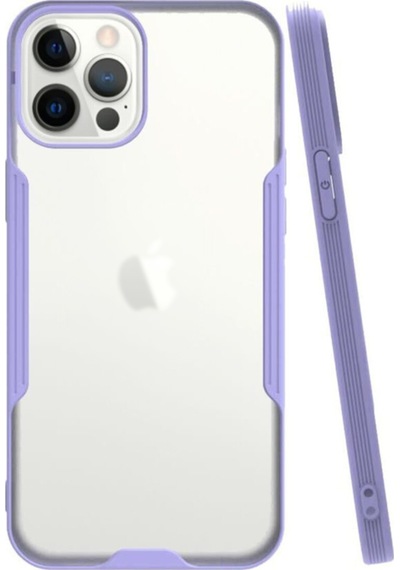 Apple Uyumlu  iPhone 12 Pro Max ile Kapak Colorful Kamera Korumalı Silikon Kılıf