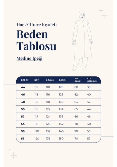 Kadın Medine İpeği Hac Umre Kıyafeti Tesettür İkili Takım - Lacivert Lacivert