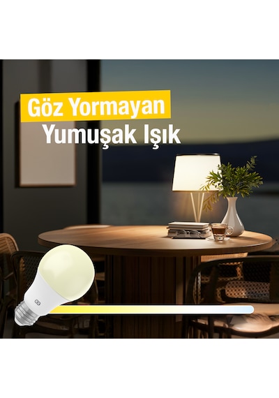 Günsan Akıllı Wifi Led Ampul Beyaz Işık Tuya Ve Smart Life Uygulama Destekli 9w 2700k-6500k Ayarlanabilir Beyaz Işık