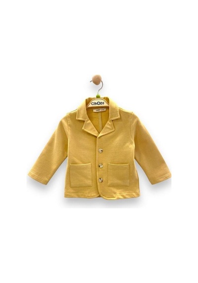 Çikoby Erkek Bebek Örme Hırka Ceket-13809 Hardal