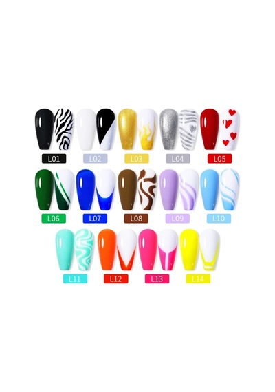 Lily Cute Nail Art Çizim Ojesi Uv Gel Siyah 53335-01
