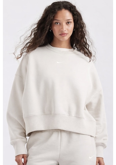 Nike Sportswear Essential Collection Fleece Oversized Kadın Sweatshirt Krem
