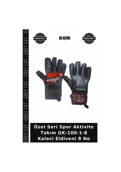 Özel Seri Spor Aktivite Takım Gk-100-1-8 Kaleci Eldiveni 8 No Çok Renkli