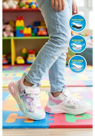 Marcokids Marko Kids 26y1234 P Beyaz Kız Çocuk Spor Ayakkabı