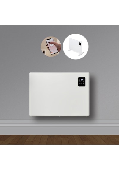 Elektrikli Wifi Konvektör Panel Isıtıcı 750 W Beyaz