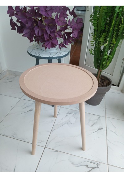 Cam Mozaik İçin Ham Mdf Sehpa