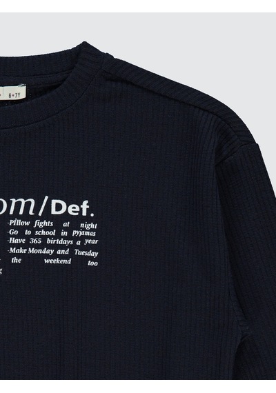 Civil Girls Kız Çocuk Sweatshirt 6-9 Yaş Lacivert