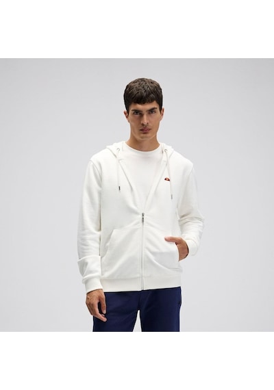 Ellesse Em581-of Fermuarlı Kapüşonlu Erkek Sweatshirt - Kırık Beyaz Kırık Beyaz
