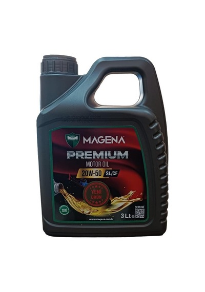 Magena Premium 20W-50 Motor Yağı 3 L