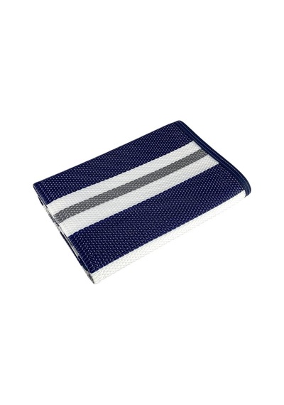 Katlanabilir Plaj Hasırı Piknik Plaj Park Bahçe Teras 70x180 Dış Mekan Halı Kilim Paspas-732 Mavi